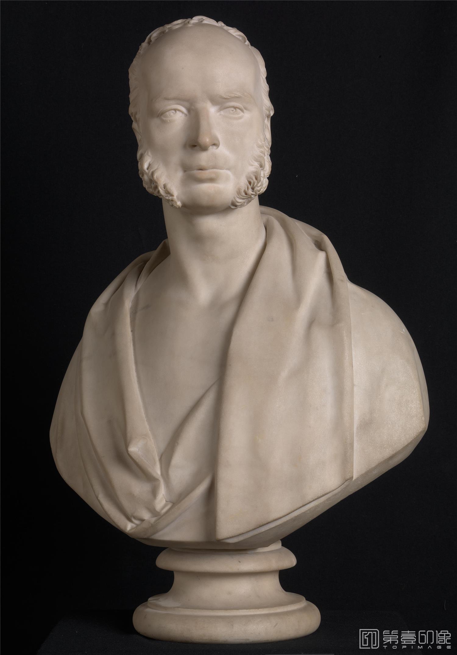 雕塑-大英博物馆藏画-Robert William Sievier - Bust Portrait of Wynn Ellis MP-2095